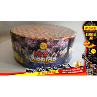 Kembang Api Cake TOP Sky Warrior 138s 1,2" [Mix Fan]